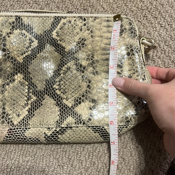 Danier | Genuine Leather Snakeskin Crossbody Bag - Picture 12 of 12